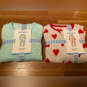 Carter’s Toddler Girl Footed Fleece Sleepers 4T